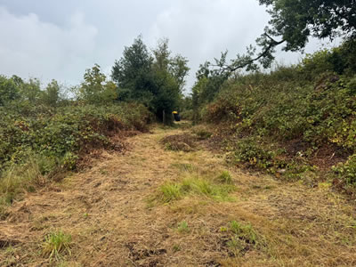 Before farm track restoration Caio Carmarthenshire